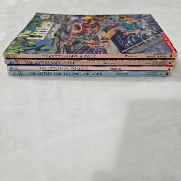 The Littles Books Lot Of 4 Paperback Chapter John Peterson Vintage Little Apple - Picture 8 of 9